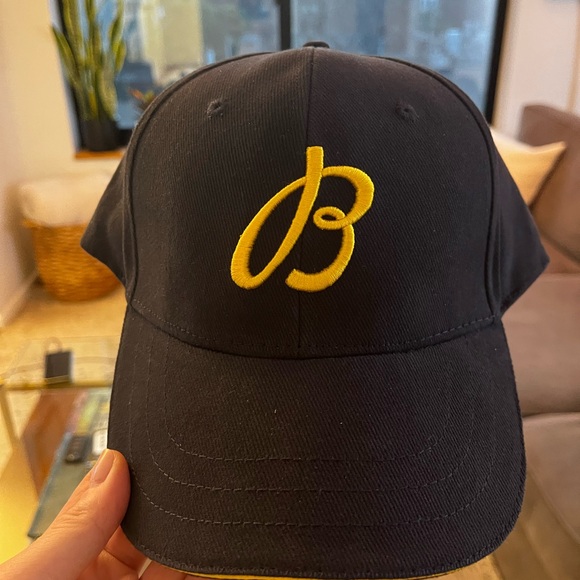 Breitling Navy Blue Cap with Yellow Logo - Picture 1 of 3